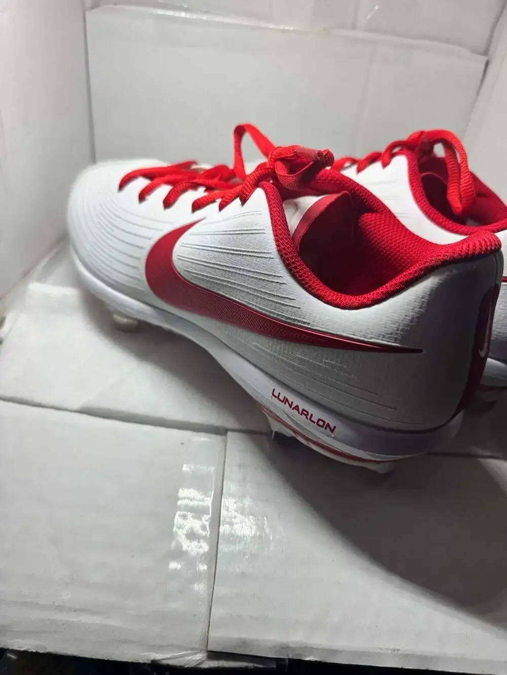 Nike Lunar Hyperdiamond 3 Pro Women's Metal Softball Cleats Wt University Red